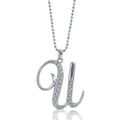 Initial Letter Necklace, U