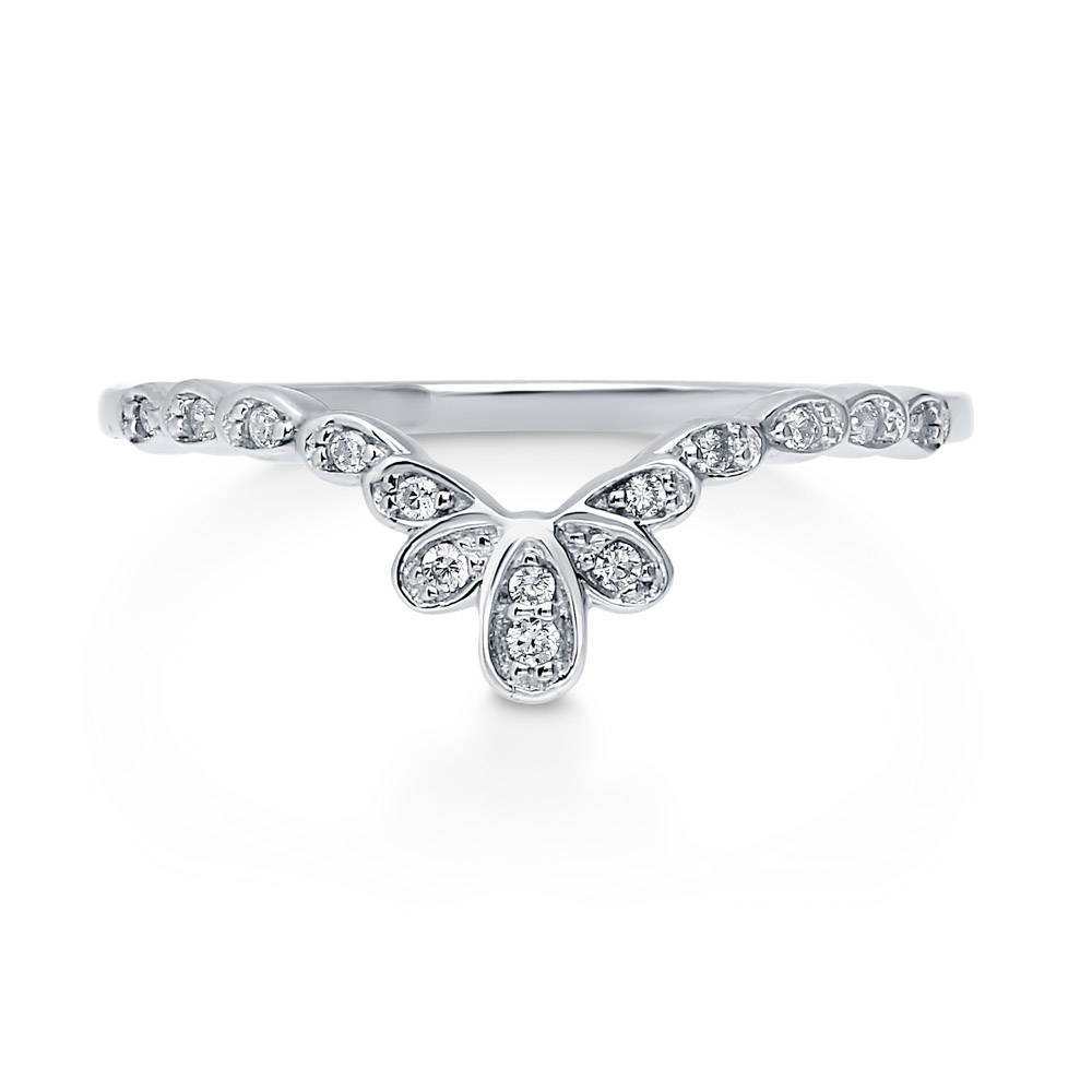 Flower Crown CZ Ring in Sterling Silver, 1 of 7
