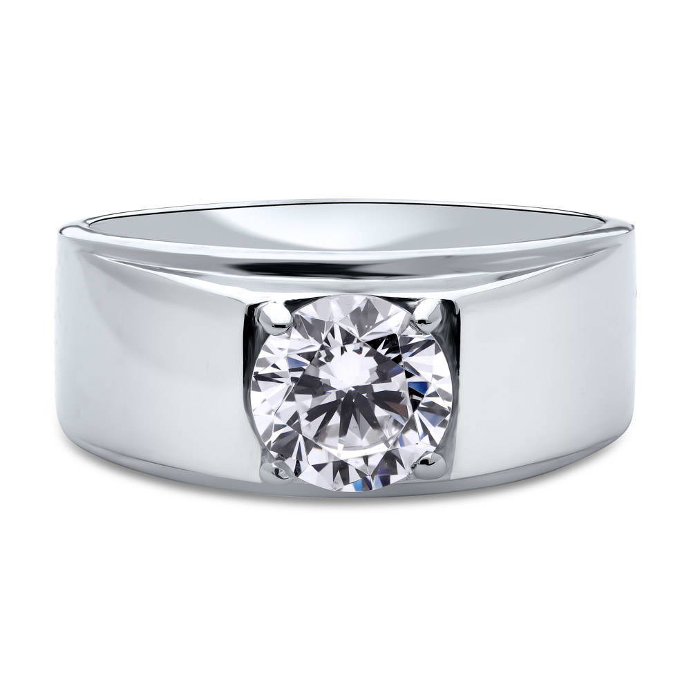 Solitaire 1.25ct Round CZ Ring in Sterling Silver, 1 of 6