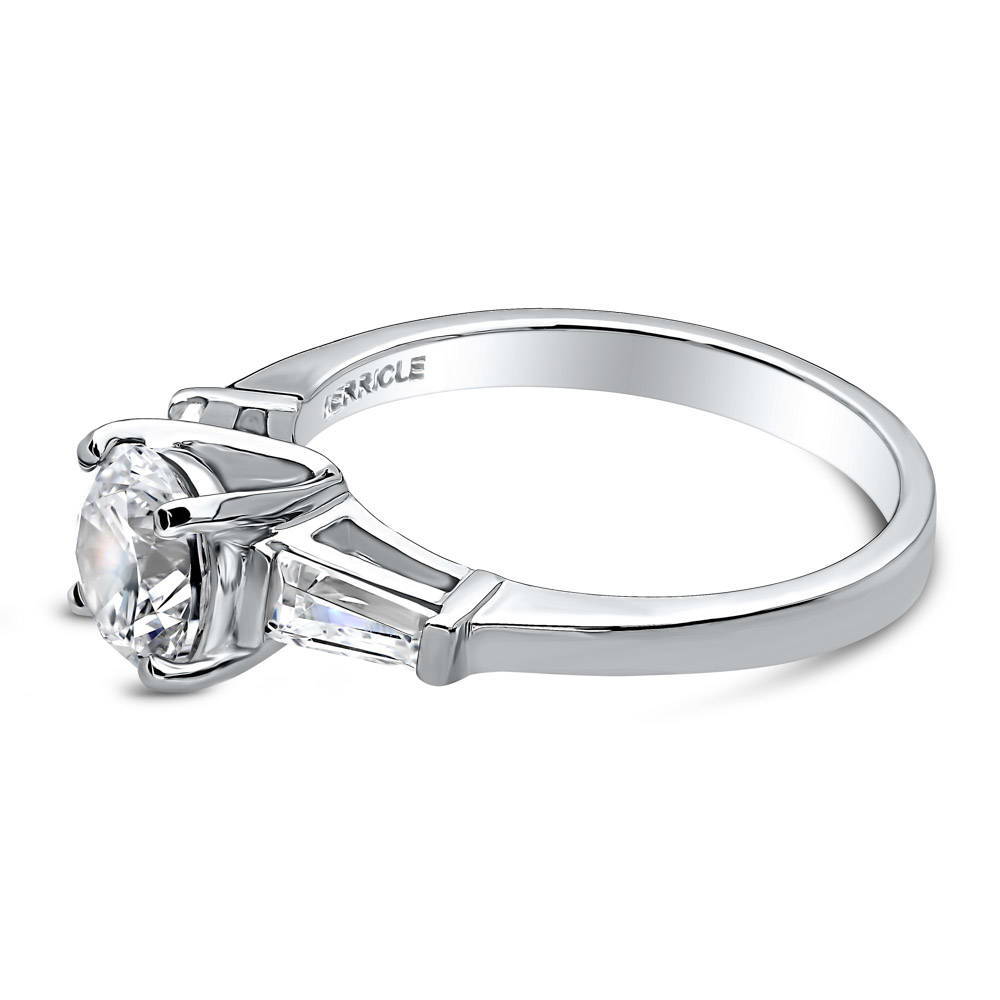 Solitaire 1ct CZ Ring in Sterling Silver