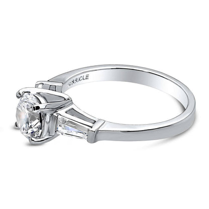 Solitaire 1ct CZ Ring in Sterling Silver