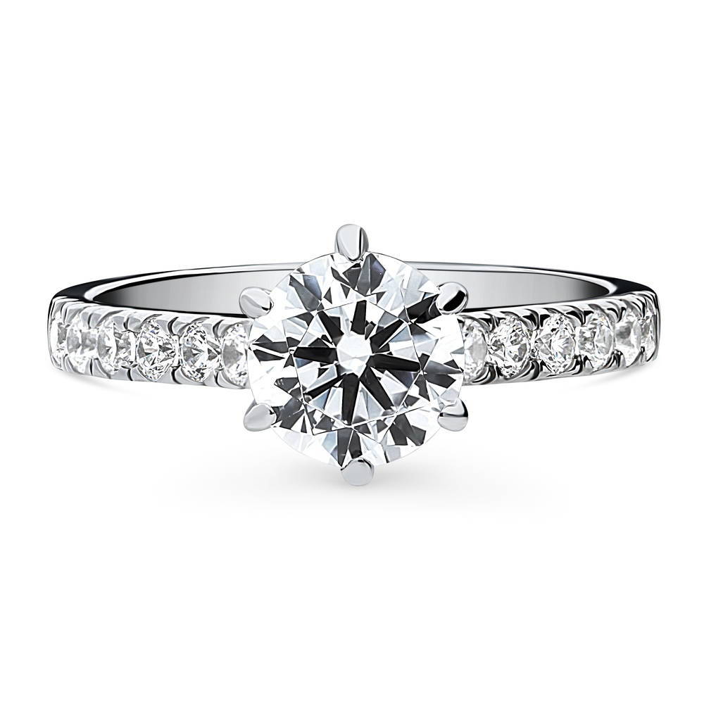 Solitaire 1.25ct Round CZ Ring in Sterling Silver, 1 of 13