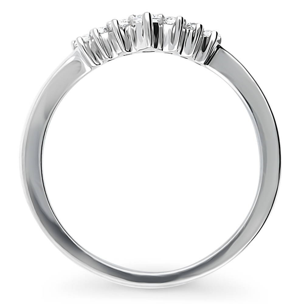 Silver Bone Ring in Solid White Bronze with Sterling Overlay Bone Ring