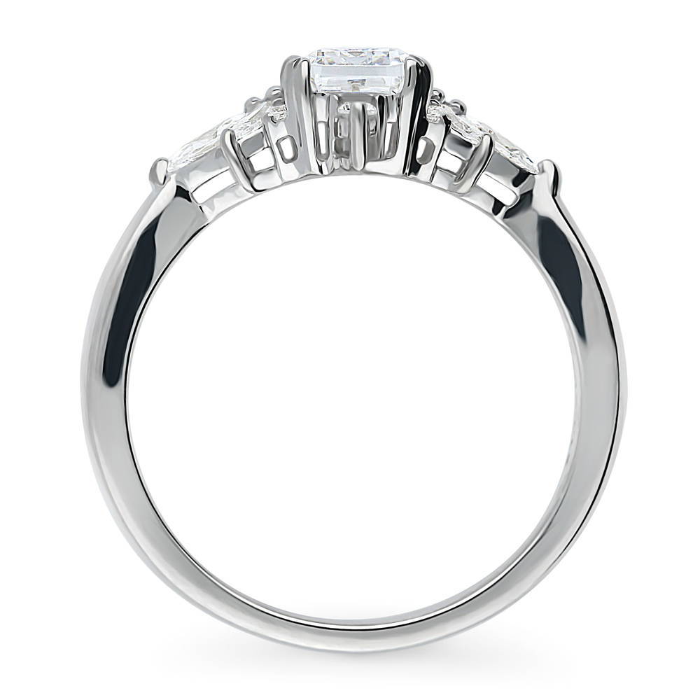 Art Deco CZ Ring in Sterling Silver