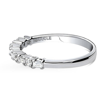 Art Deco CZ Eternity Ring in Sterling Silver