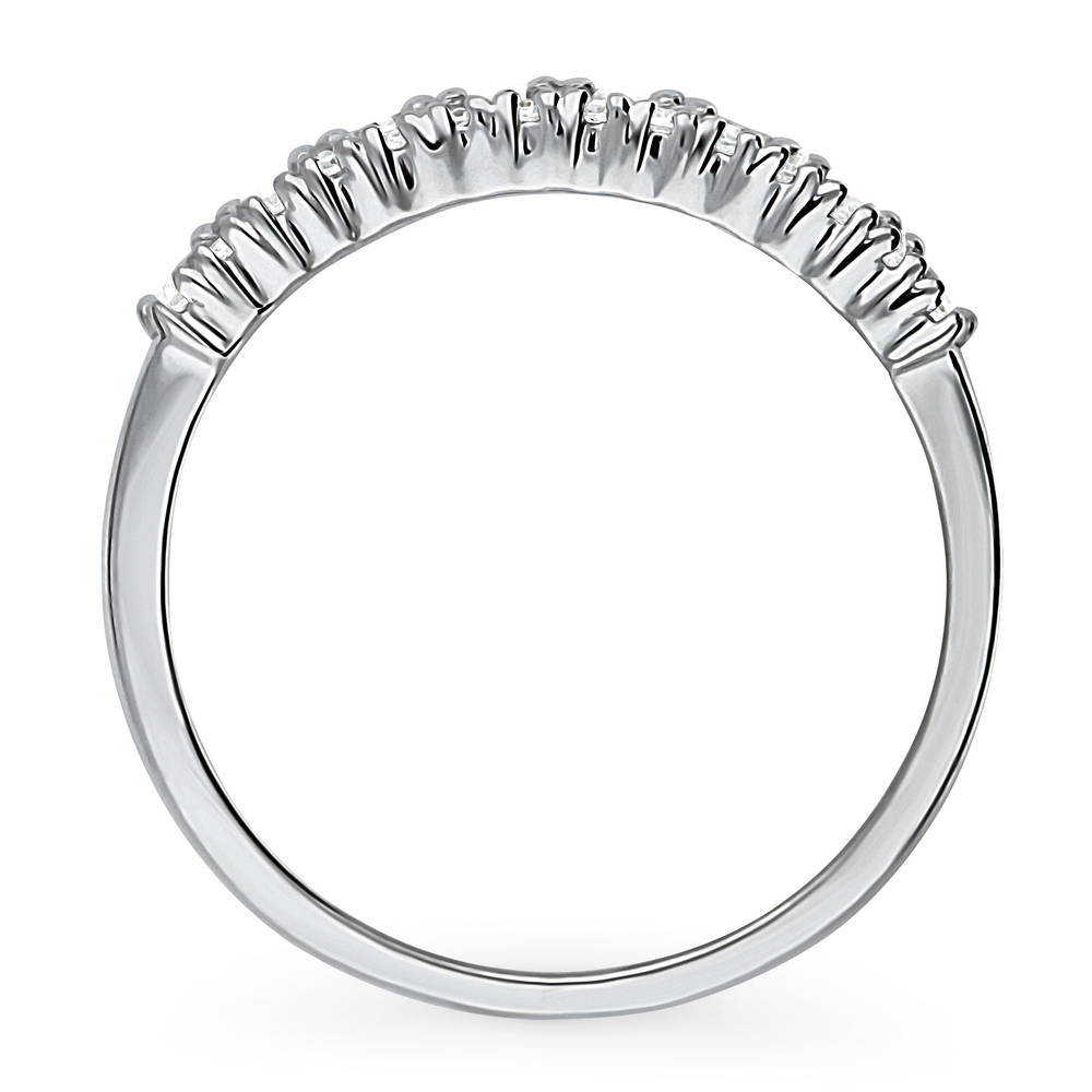 Alternate view of Channel CZ Eternity Ring in Sterling Silver, 8 of 12