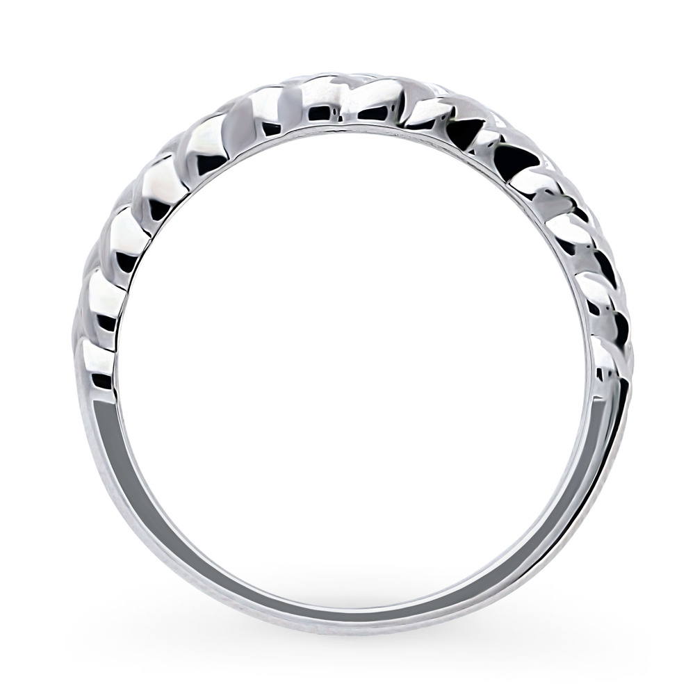 Alternate view of Woven Band in Sterling Silver, 8 of 9