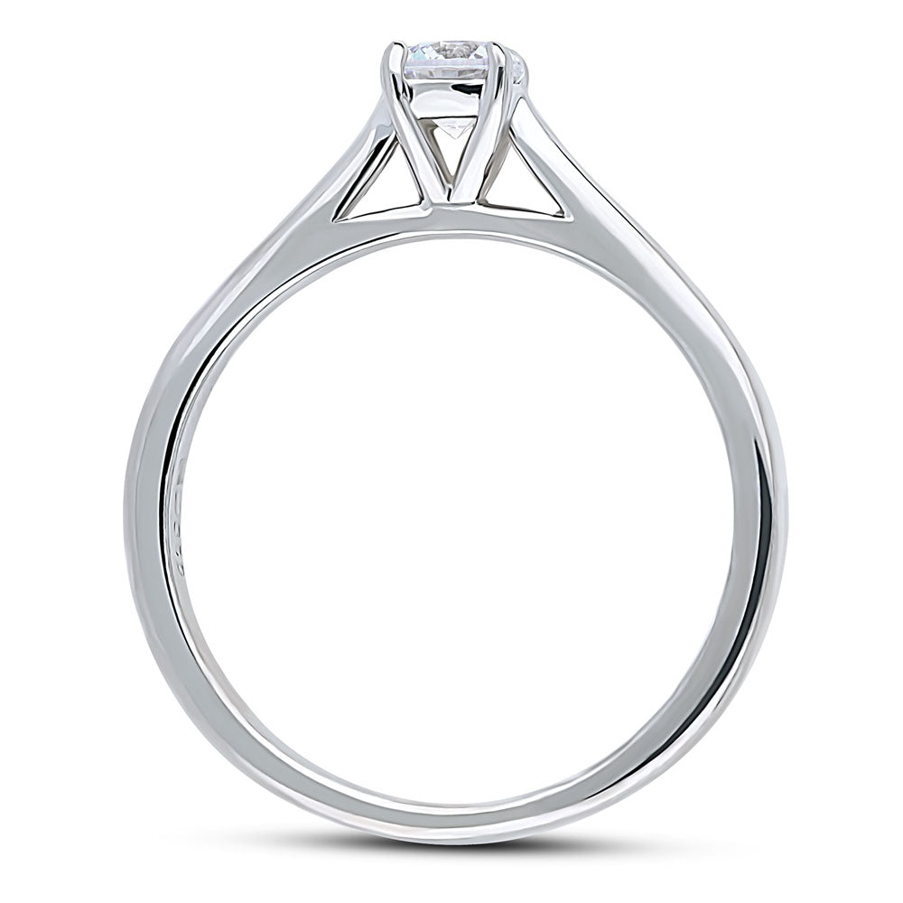 Alternate view of Solitaire 0.35ct CZ Ring in Sterling Silver, 7 of 8