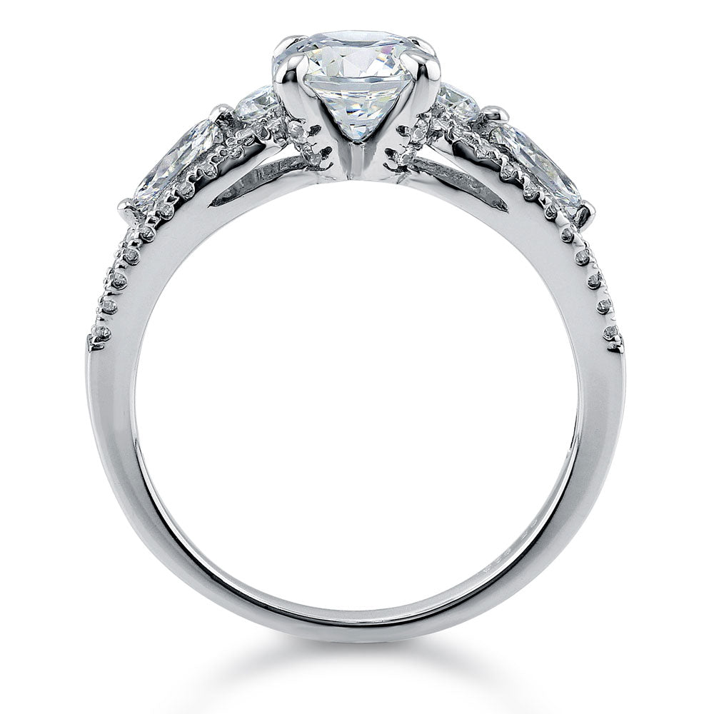 Solitaire 1ct CZ Ring in Sterling Silver