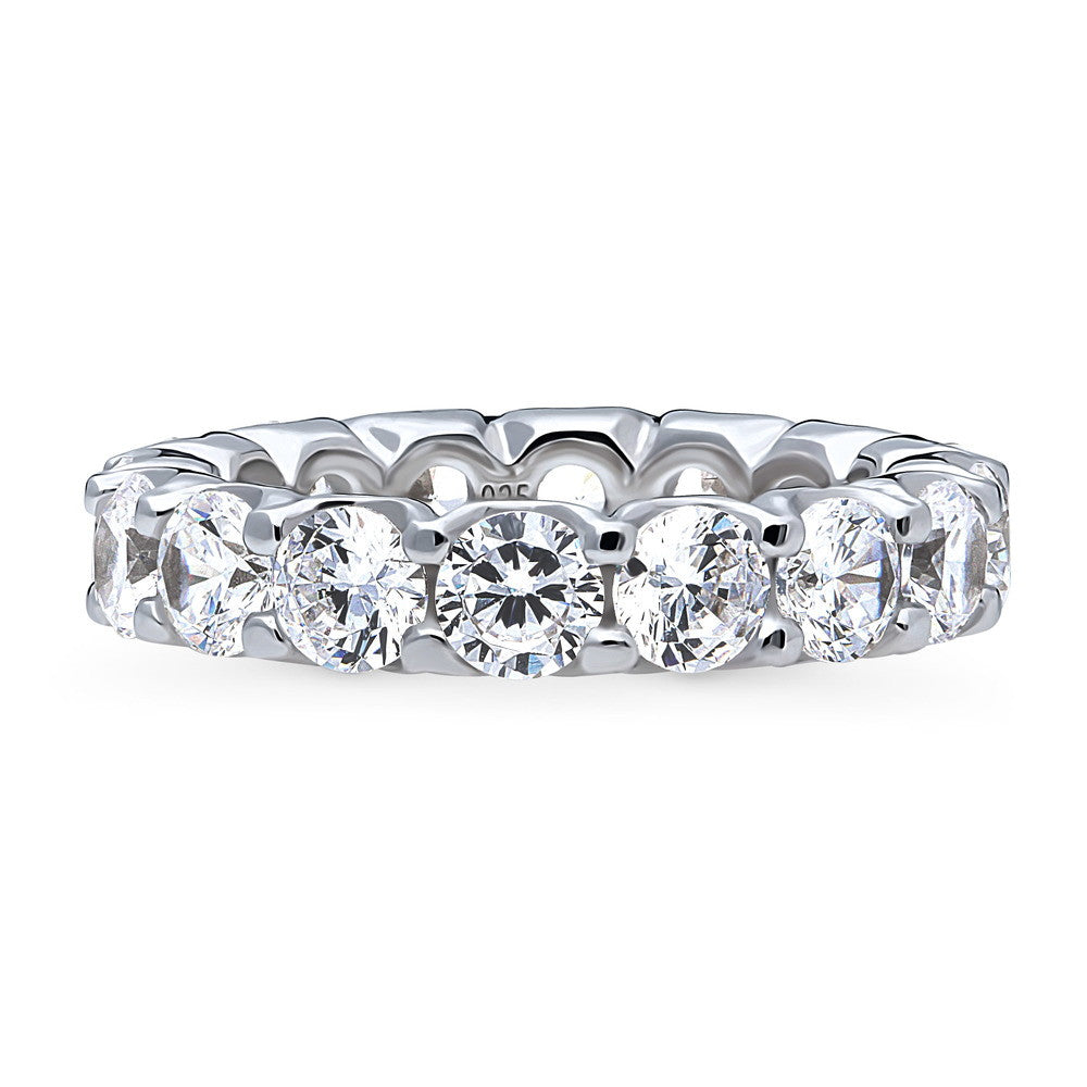 CZ Statement Eternity Ring in Sterling Silver, 1 of 10