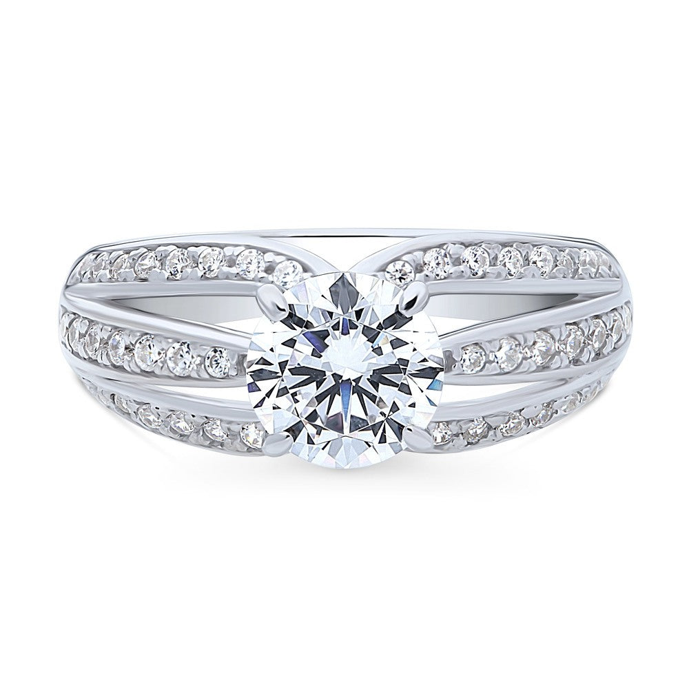 Solitaire 1.25ct CZ Ring in Sterling Silver