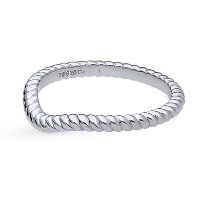 Woven Band in Sterling Silver