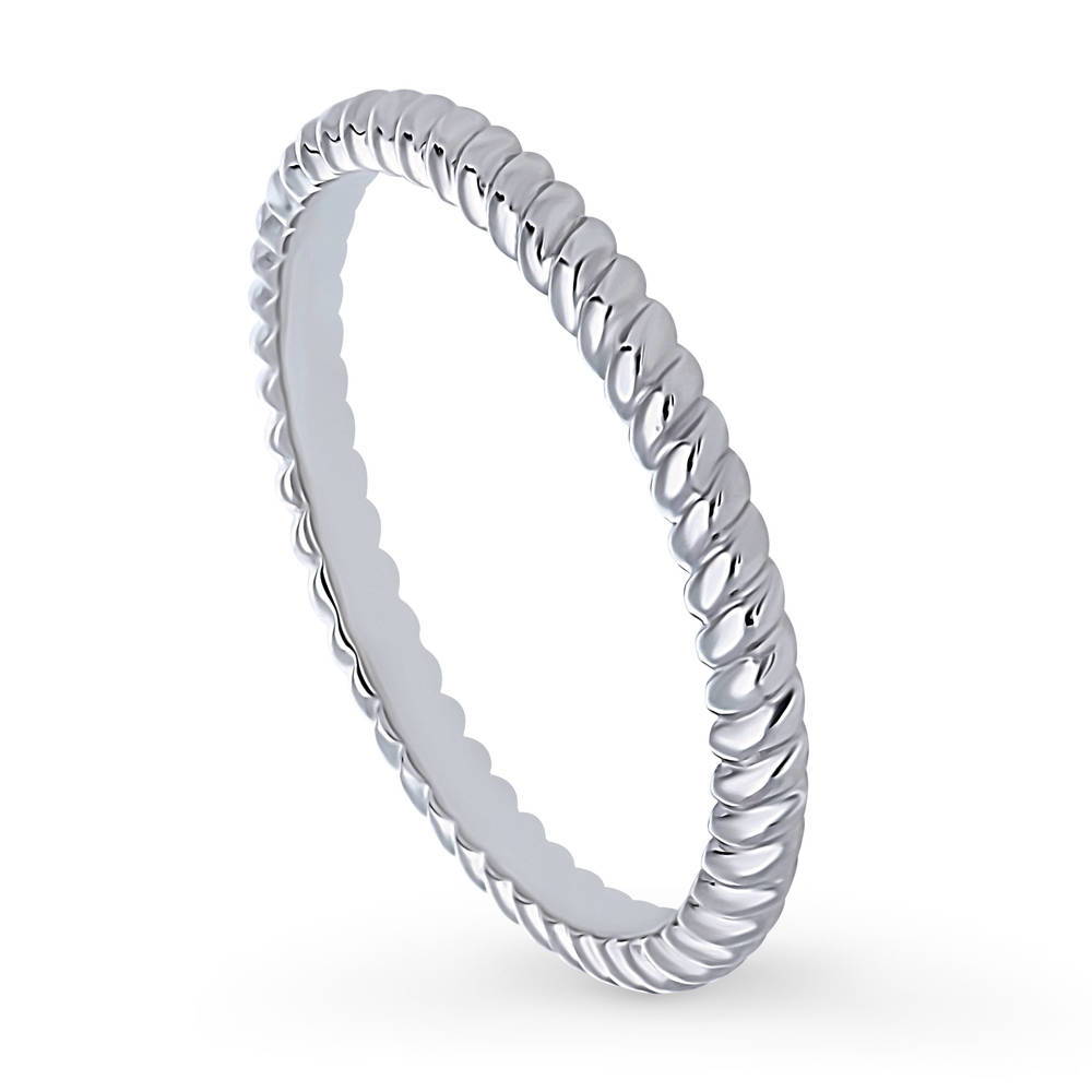 Sterling Silver Woven Band Ring #R1741-01 – BERRICLE