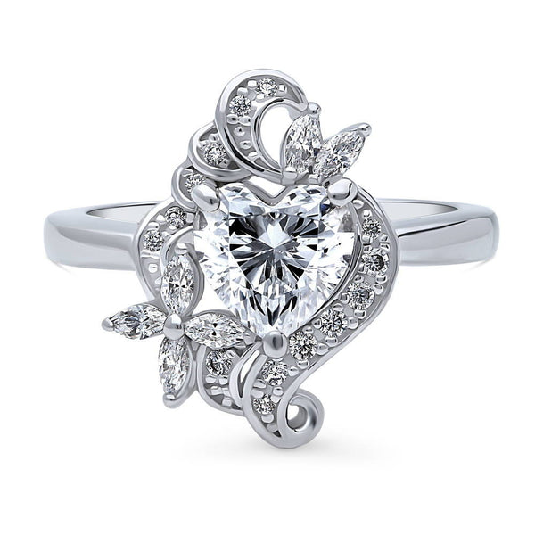 ●TATIANA● SILVER925 Heart Dot Cubic Ring CR1820 5001213112 Amazon.com: 925 Sterling Silver Round Perfect Cut 3ct Single