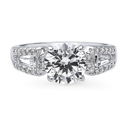 Solitaire 2ct CZ Ring in Sterling Silver