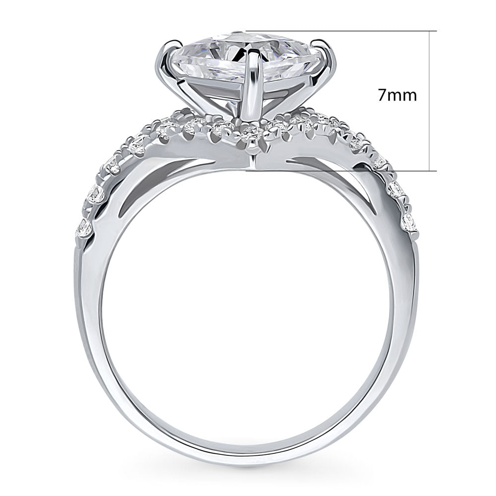 Alternate view of CZ Ring in Sterling Silver, 8 of 10