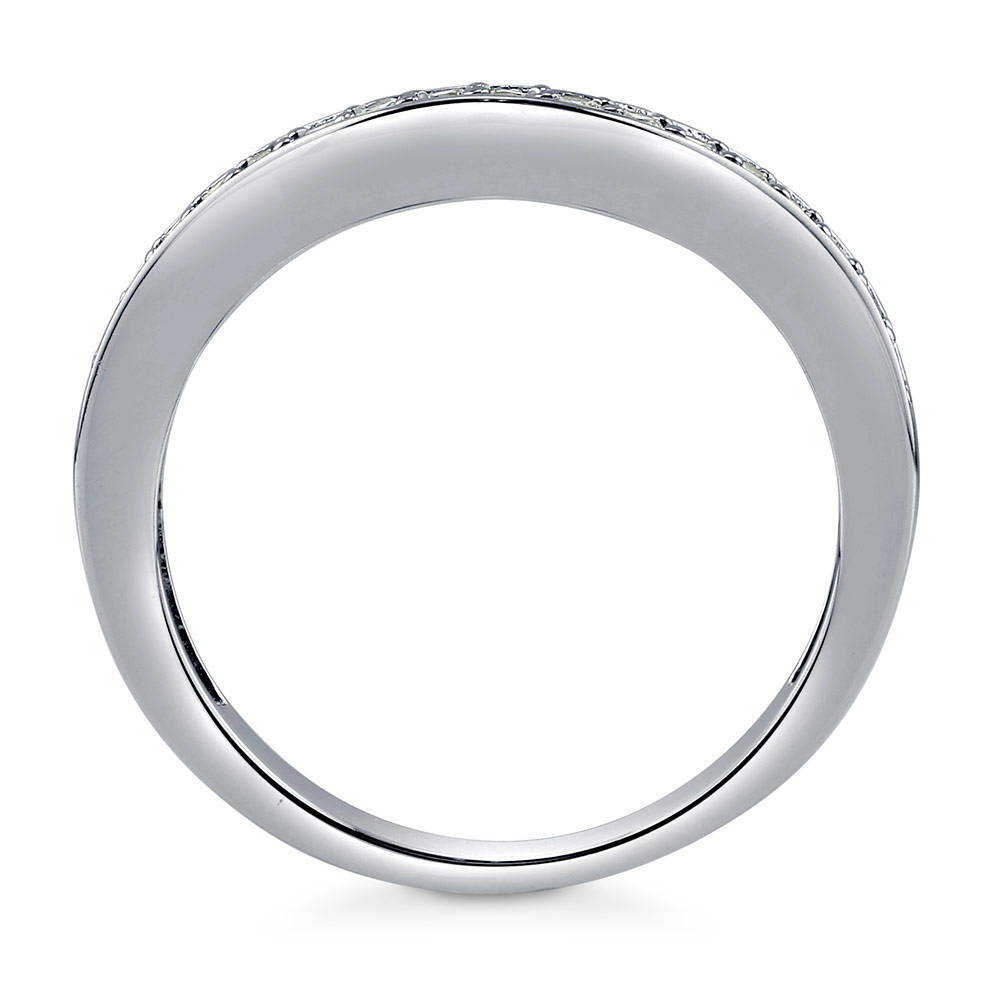 Alternate view of Pave CZ Eternity Ring in Sterling Silver, 8 of 9