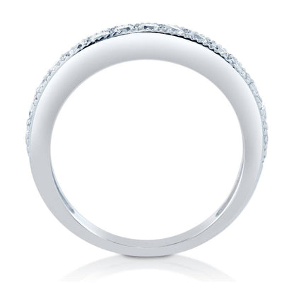 Pave CZ Eternity Ring in Sterling Silver