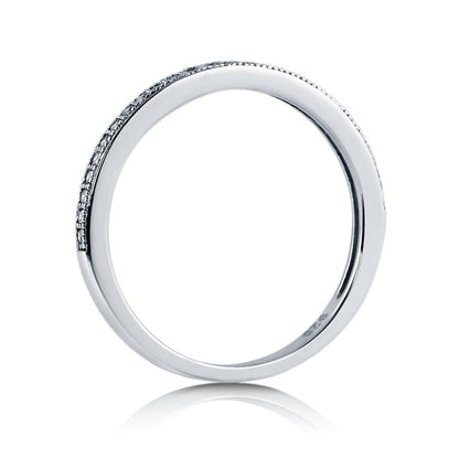 Pave CZ Eternity Ring in Sterling Silver