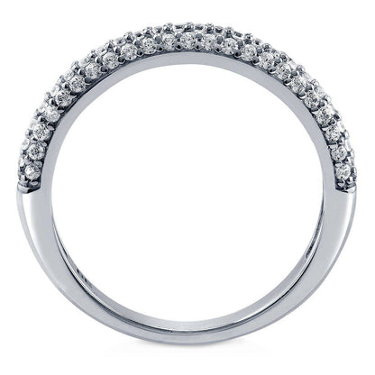 Pave CZ Eternity Ring in Sterling Silver