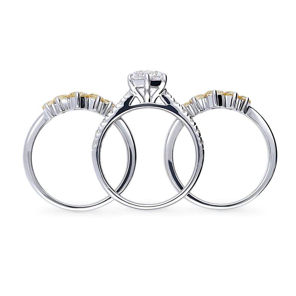Alternate view of 5-Stone Solitaire 1.25ct CZ Ring Set in Sterling Silver, 8 of 20