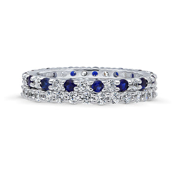 CZ Stackable Ring Set in Sterling Silver