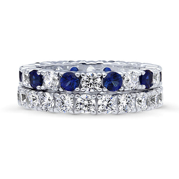 CZ Stackable Ring Set in Sterling Silver