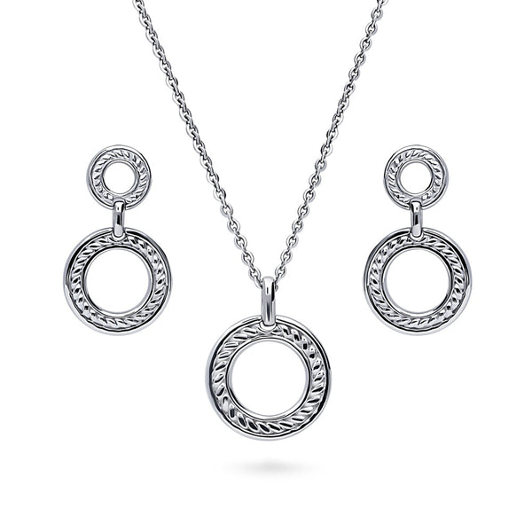 pandora necklace and earring - Gem